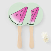 Watermelonsegment Handwaaier (Voorkant en achterkant)