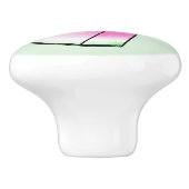 Watermelonsegment Keramische Knop (Zijkant)