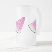 Watermelonsegment Matglas Bierpul (Voorkant rechts)