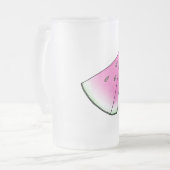 Watermelonsegment Matglas Bierpul (Voorkant links)