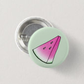 Watermelonsegment Ronde Button 3,2 Cm (Voorkant /achterkant)