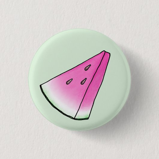 Watermelonsegment Ronde Button 3,2 Cm (Voorkant)