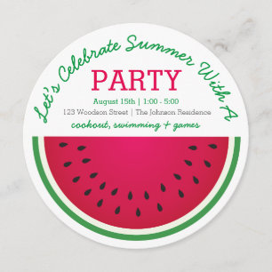 Watermelonuitnodiging Kaart