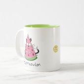Watermeowlon Watermelon Cat Funny Coffee Mug (Devant gauche)