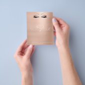 Watermerk Eyes Lashes Makeup SPA Naam Monogram Flyer (Hand)