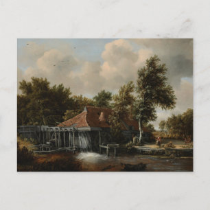 Watermill Holland Meindert Hobbema Briefkaart