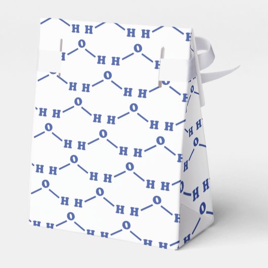 Watermoleculaire chemische formule bedankdoosjes (Achterkant)