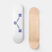 Watermoleculaire chemische formule skateboard (Voorkant)