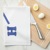 Watermoleculaire chemische formule theedoek (Quarter Fold)