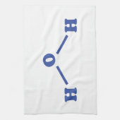 Watermoleculaire chemische formule theedoek (Verticaal)