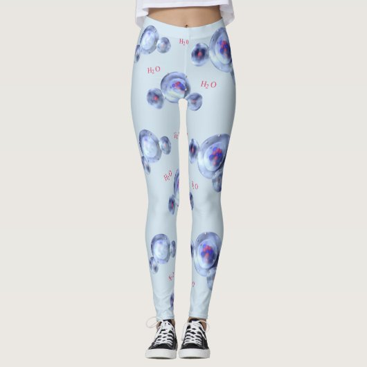 Watermoleculen Leggings (Voorkant)