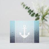 waternevel nautisch anker briefkaart (Staand voorkant)