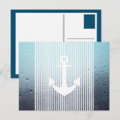 waternevel nautisch anker briefkaart (Voorkant / Achterkant)