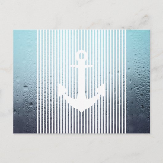 waternevel nautisch anker briefkaart (Voorkant)