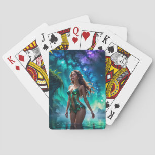 Waternimf van het Galactische Meer Pokerkaarten