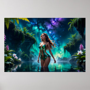 Waternimf van het Galactische Meer Poster