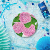 Waterolieringspatroon van hydrangea papieren bordje (Feest)