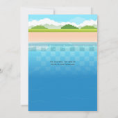 Waterpark Slide Kinderverjaardagsfeestje Kaart (Achterkant)