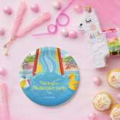 Waterpark Slide Kinderverjaardagsfeestje Papieren Bordje (Feest)