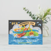 Waterpark Watertoboggan Pool Invitation (Debout devant)