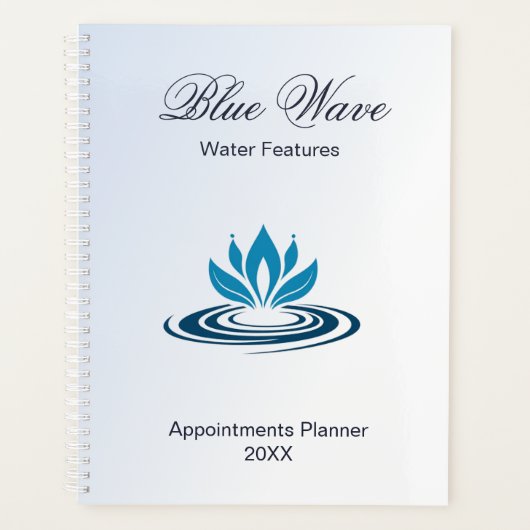 Waterpartij Blue Business Planner (Voorkant)