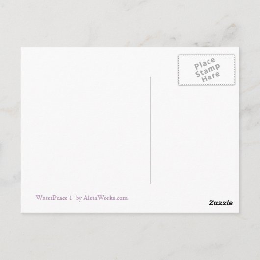 WaterPeace 1 carte postale 1 (Dos)