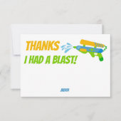Waterpistool Gevecht Zwembad Feest Kinderen Zomer  Bedankkaart (Voorkant)