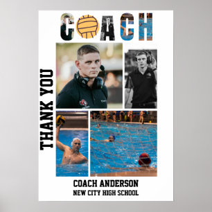 Waterpolo Coach Senior Night Afstudeerposter Poster