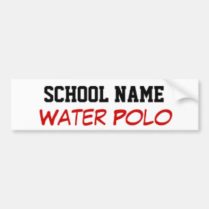 Waterpolo - creëer je eigen schoolgeest bumpersticker