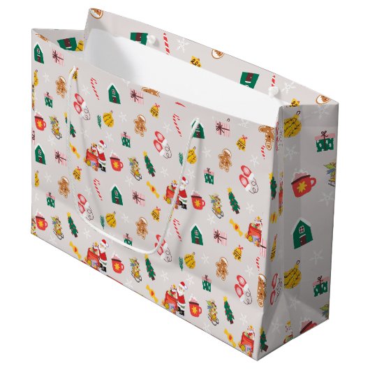 Waterpolo Kerstcadeautas Groot Cadeauzakje (Voorkant Gekanteld)