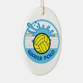 WATERPOLO NET SPLASH KERAMISCH ORNAMENT (Rechts)
