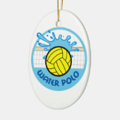 WATERPOLO NET SPLASH KERAMISCH ORNAMENT (Links)