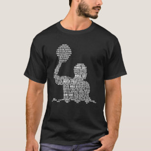 Waterpolo Player Word Cloud Water Polo-spelers Coa T-shirt