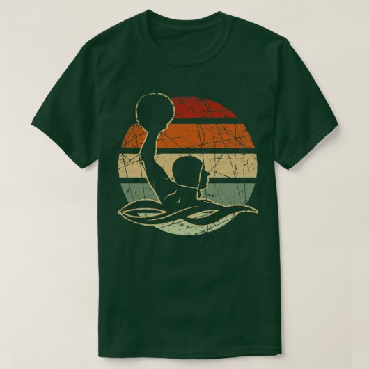  Waterpolo Speler Retro Polo (Design voorkant)