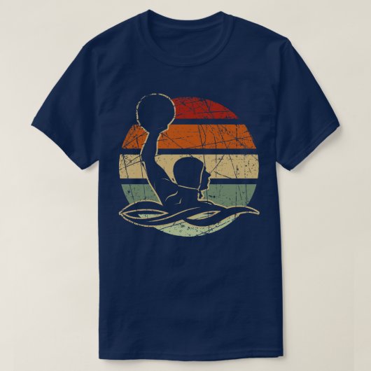  Waterpolo Speler Retro Polo (Design voorkant)