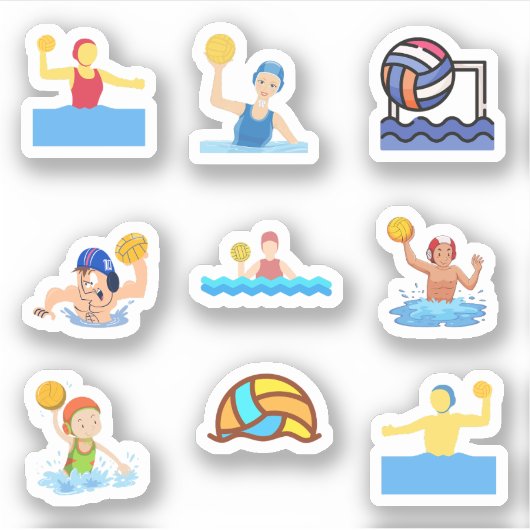 Waterpolo Stickers (Voorkant)
