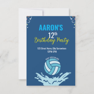 Waterpolo uitnodiging