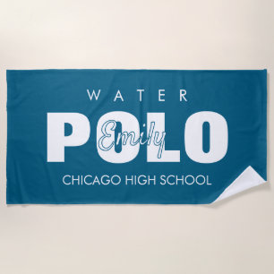Waterpolo, Waterpoloteam Zwembad, Cadeau voor Spel Strandlaken
