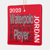 Waterpolospeler Buitengewoon CUSTOM Keramisch Ornament (Links)