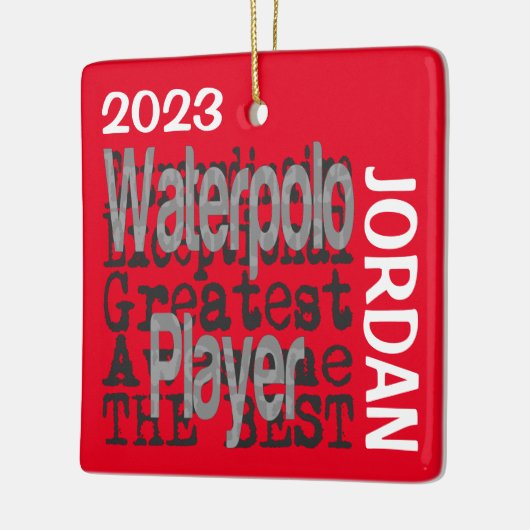 Waterpolospeler Buitengewoon CUSTOM Keramisch Ornament (Links)