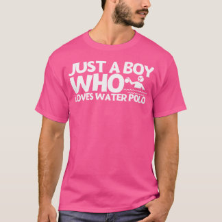 Waterpolospeler is een jongen die van waterpolo ho t-shirt