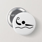 Waterpolowaterfotogram Ronde Button 5,7 Cm (Voorkant /achterkant)