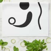 Waterpolowaterfotogram Theedoek (Gevouwen)