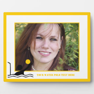 Waterpolspeelster zwarte silhouet aangepast fotoplaat