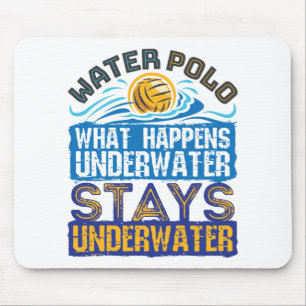 Waterpoly wat er onder water gebeurt muismat