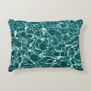 Waterpool oceaan blauw groen accent kussen