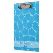 Waterpoolcoach Klembord voor aangepaste naam (Links)