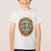 Waterpretparkbedrijf logo-ontwerp, tekst als Tri-Blend shirt (Voorkant)