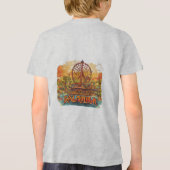 Waterpretparkbedrijf logo-ontwerp, tekst als Tri-Blend shirt (Achterkant)