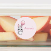 Waterproof Bunny Name Sticker Label (Apposé)